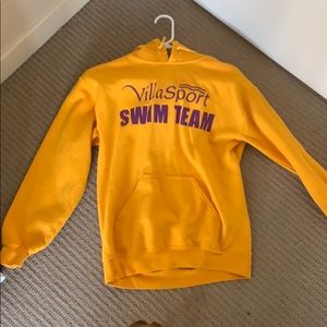 Yellow Swim Team Hoodie